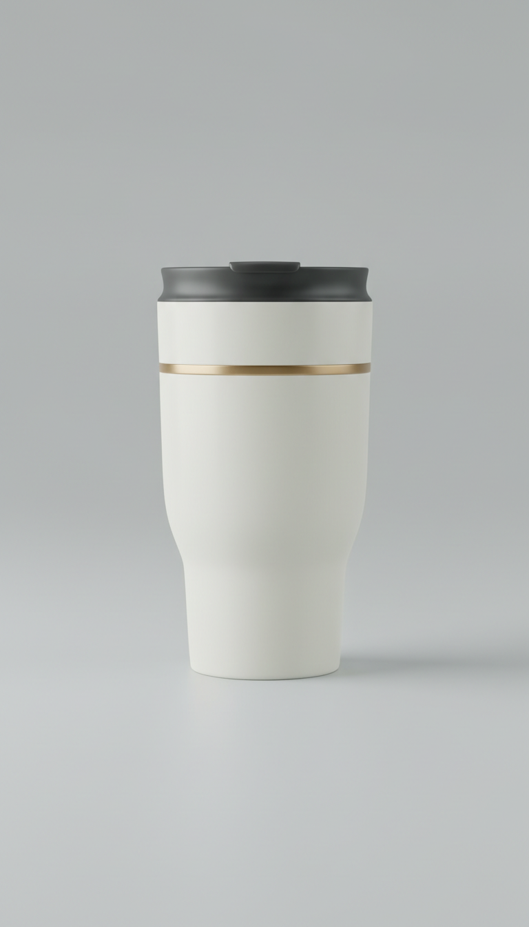 Porcelain White Travel Mug